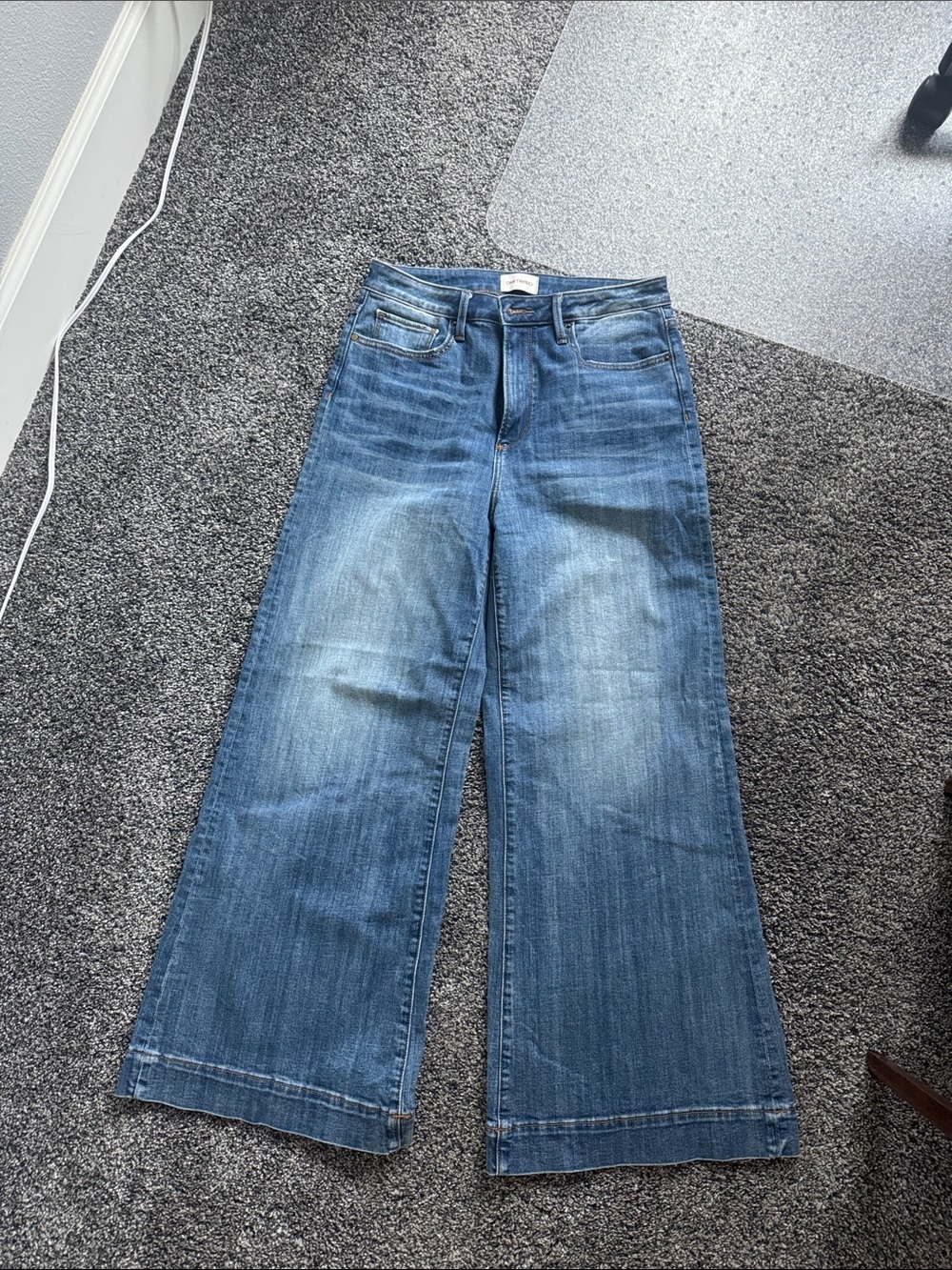 Driftwood Martha Wide Leg Women’s Jeans in Medium Blue
